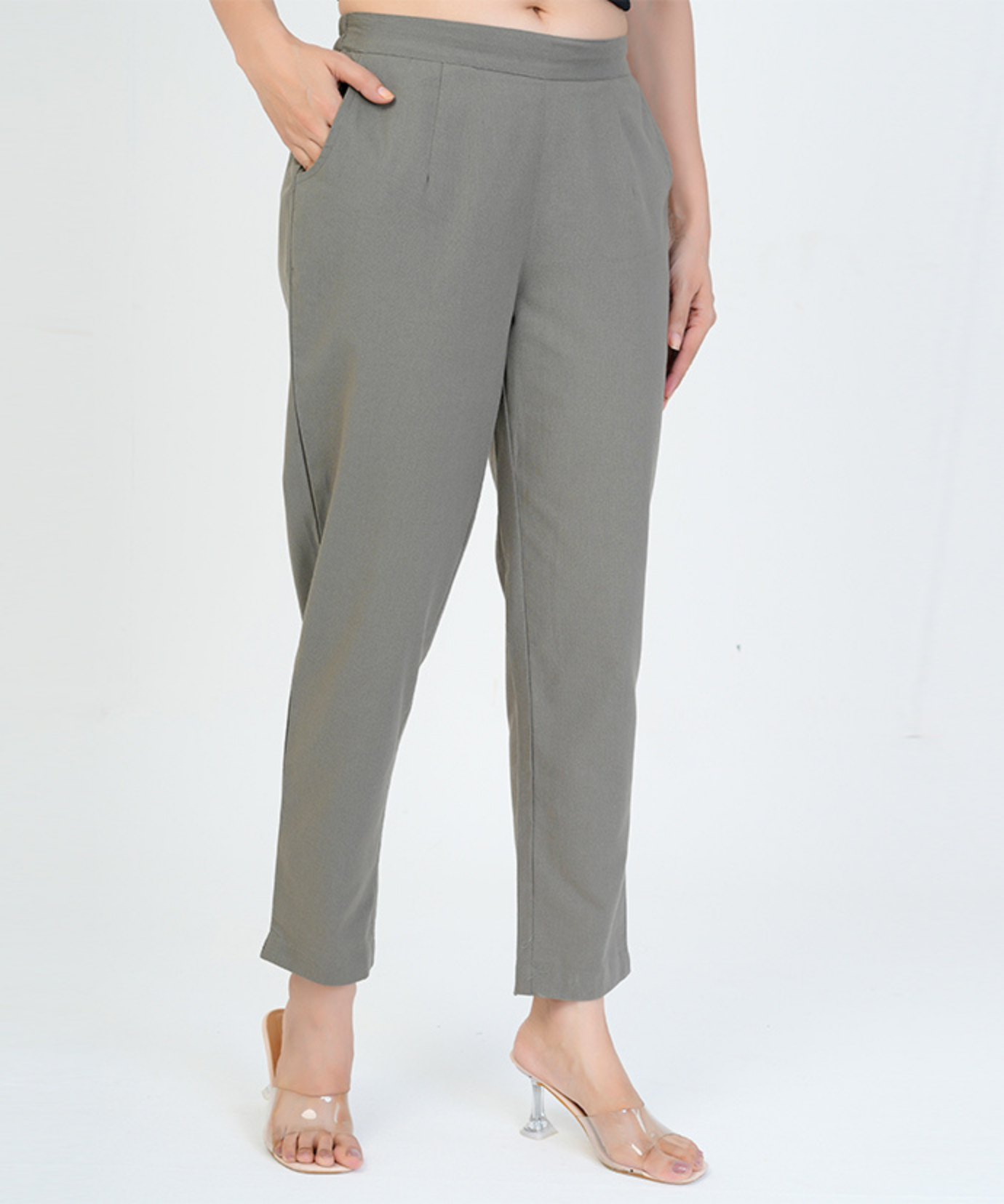 Gray Cotton Pant