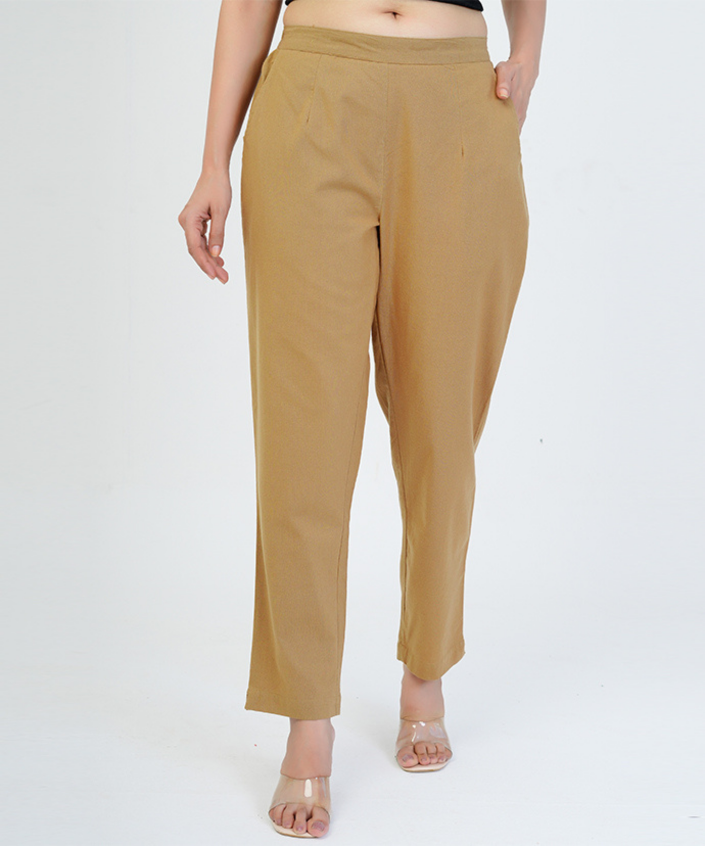 Coffee Brown Cotton Pant