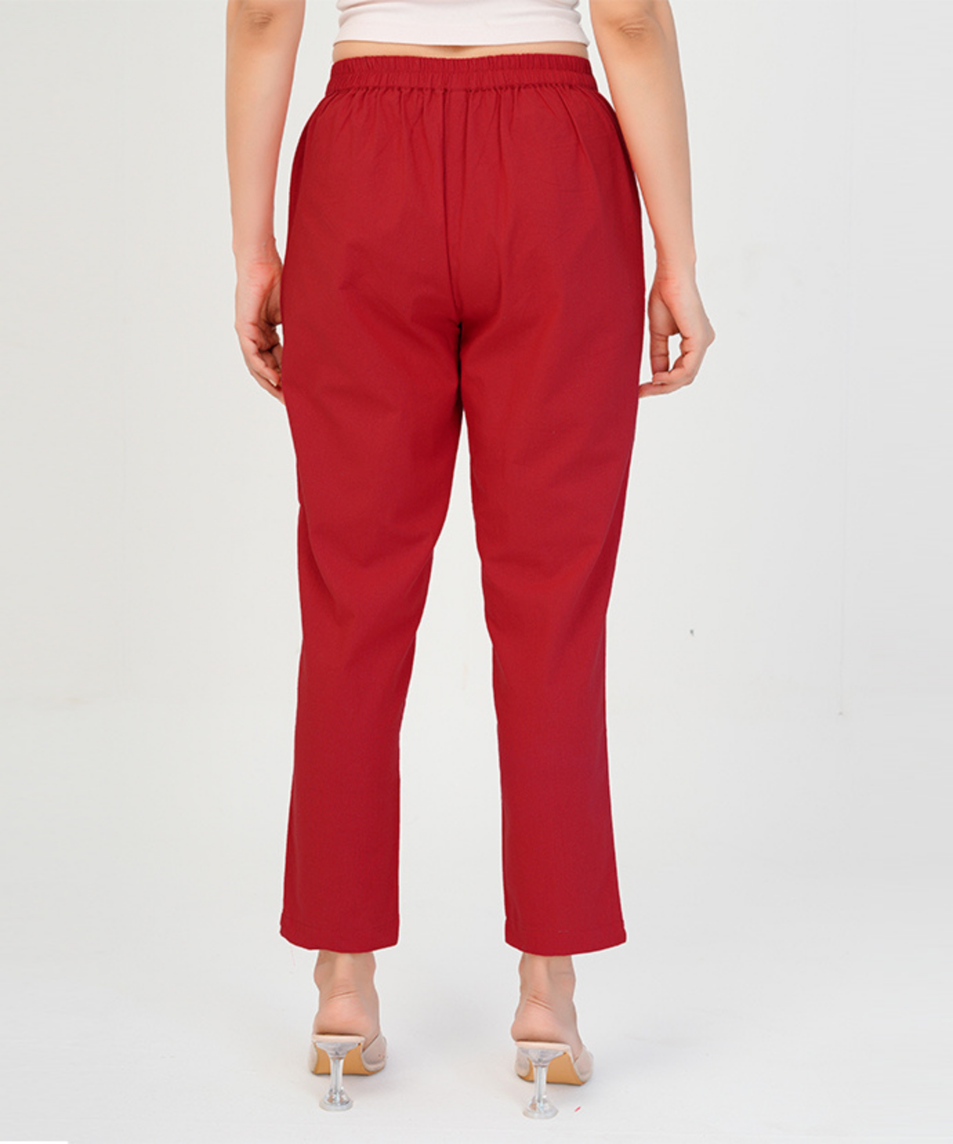 Red Cotton Pant