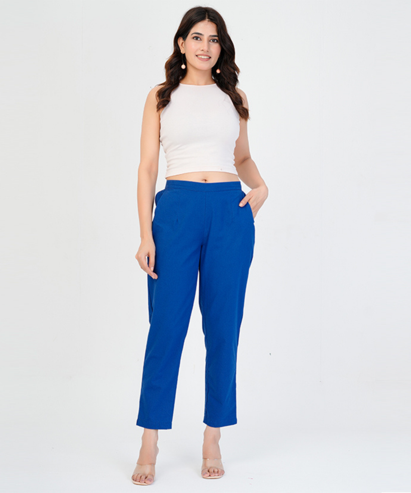 Royal Blue Cotton Pant