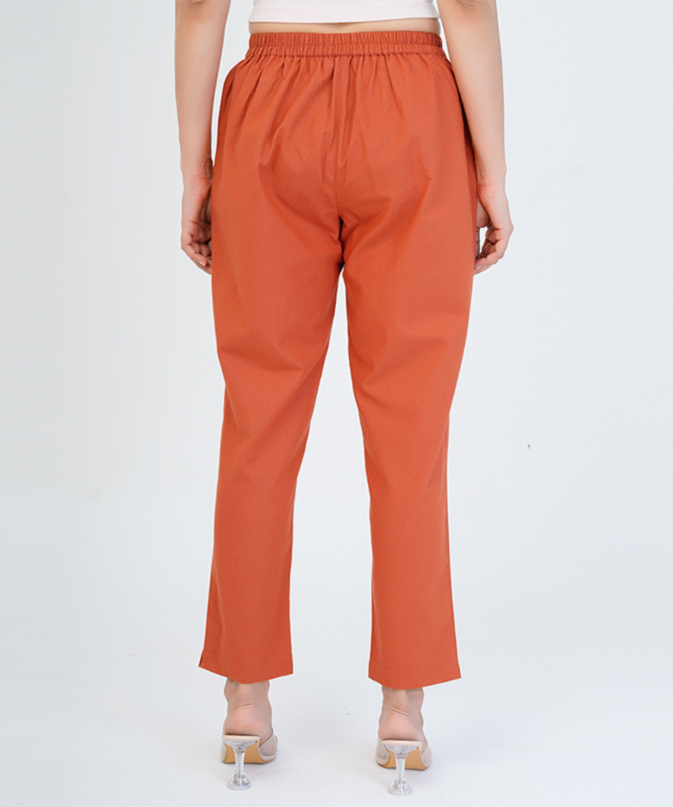 Rust Cotton Pant