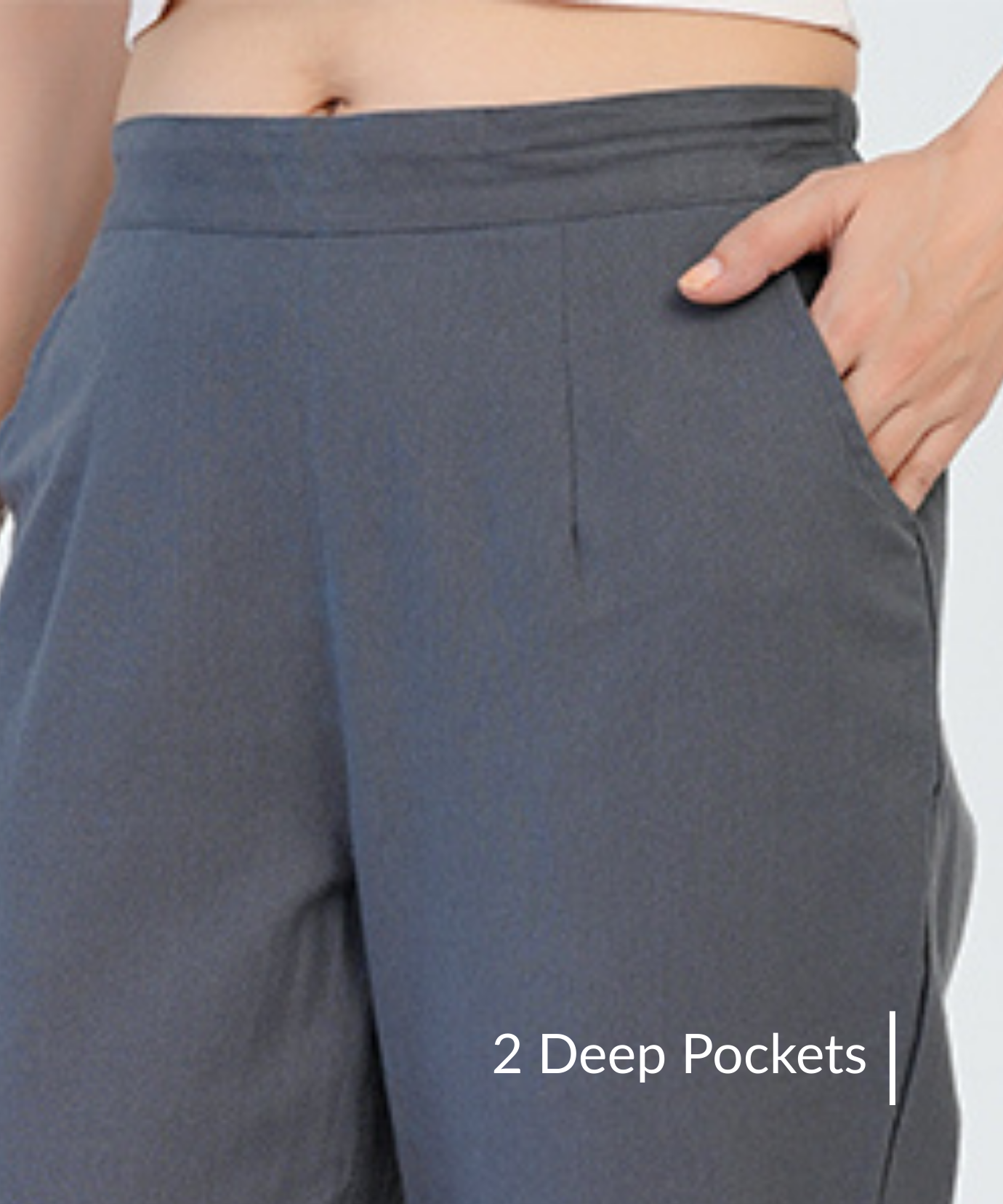 Cement Grey Cotton Pant