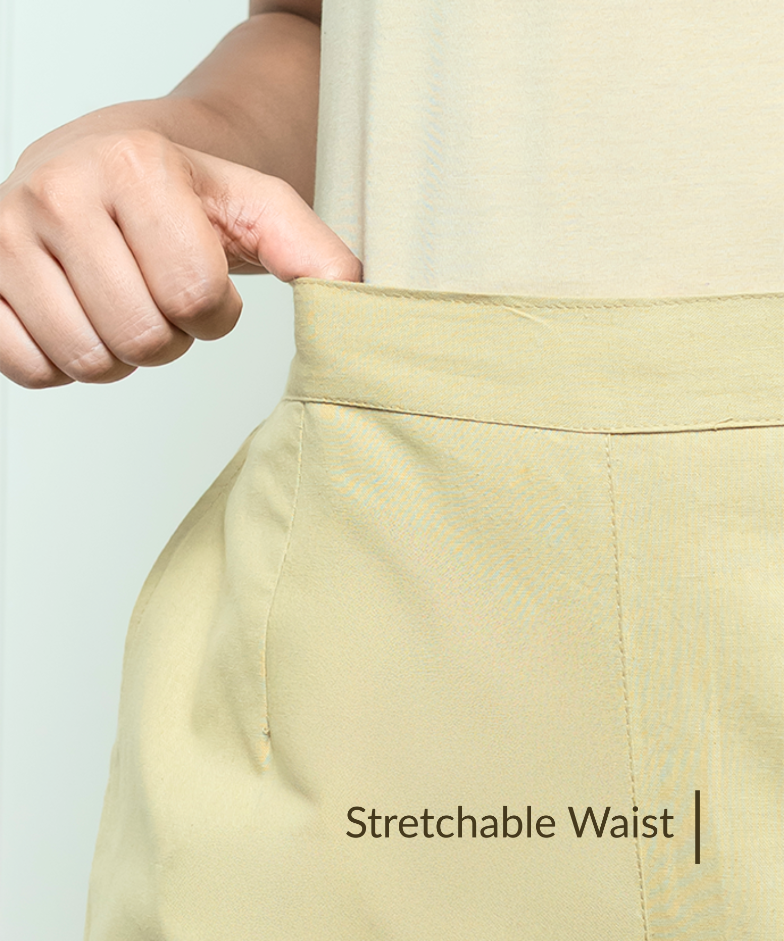 Early brown  Wide Leg Cotton Pant