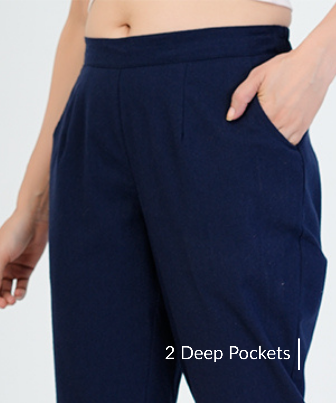 Navy Blue Cotton Pant